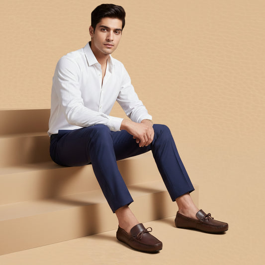 Leather Lace up brown-1161