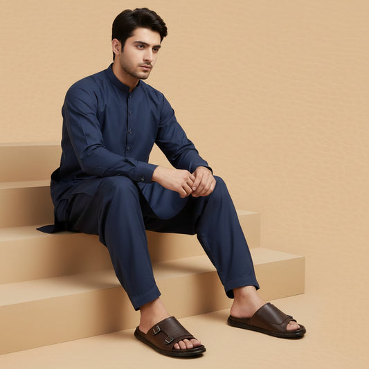 Double buckle brown-3008