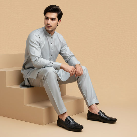 leather Loafers-BLK-5017