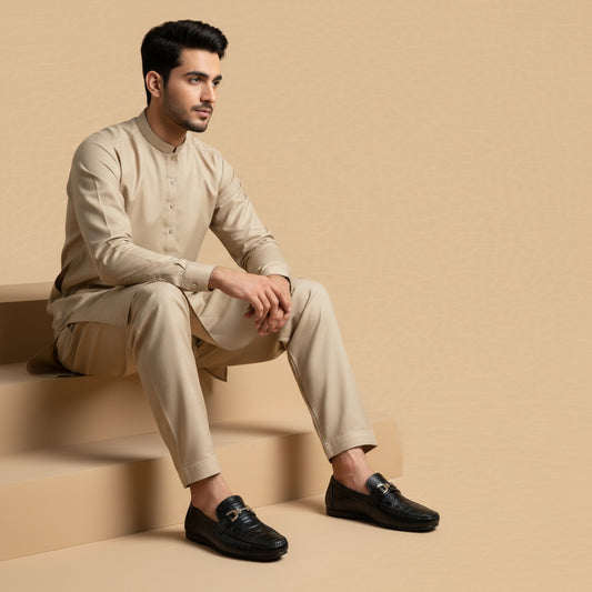 Leather Crocodile Black-5016