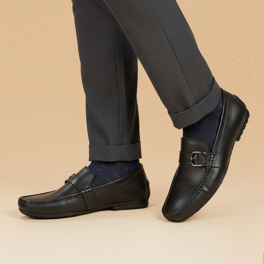 Side Buckle Loafers-5012