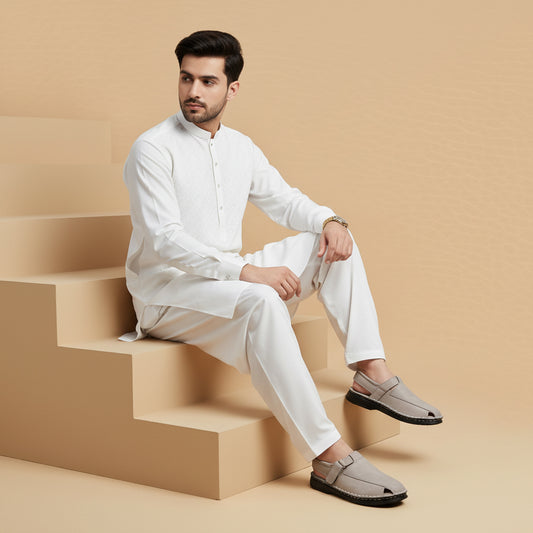 Suede Leather Grey 1005