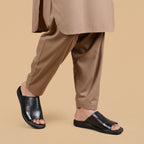 black with mahroon slipper 3012