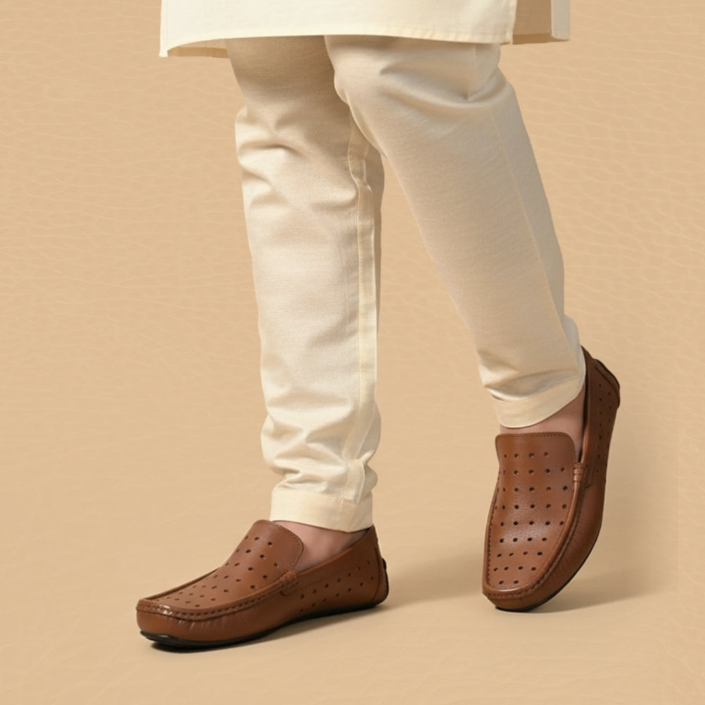 Leather Tunnel up tan-1164