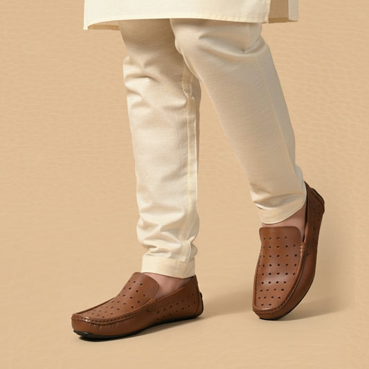 Leather Tunnel up tan-1164