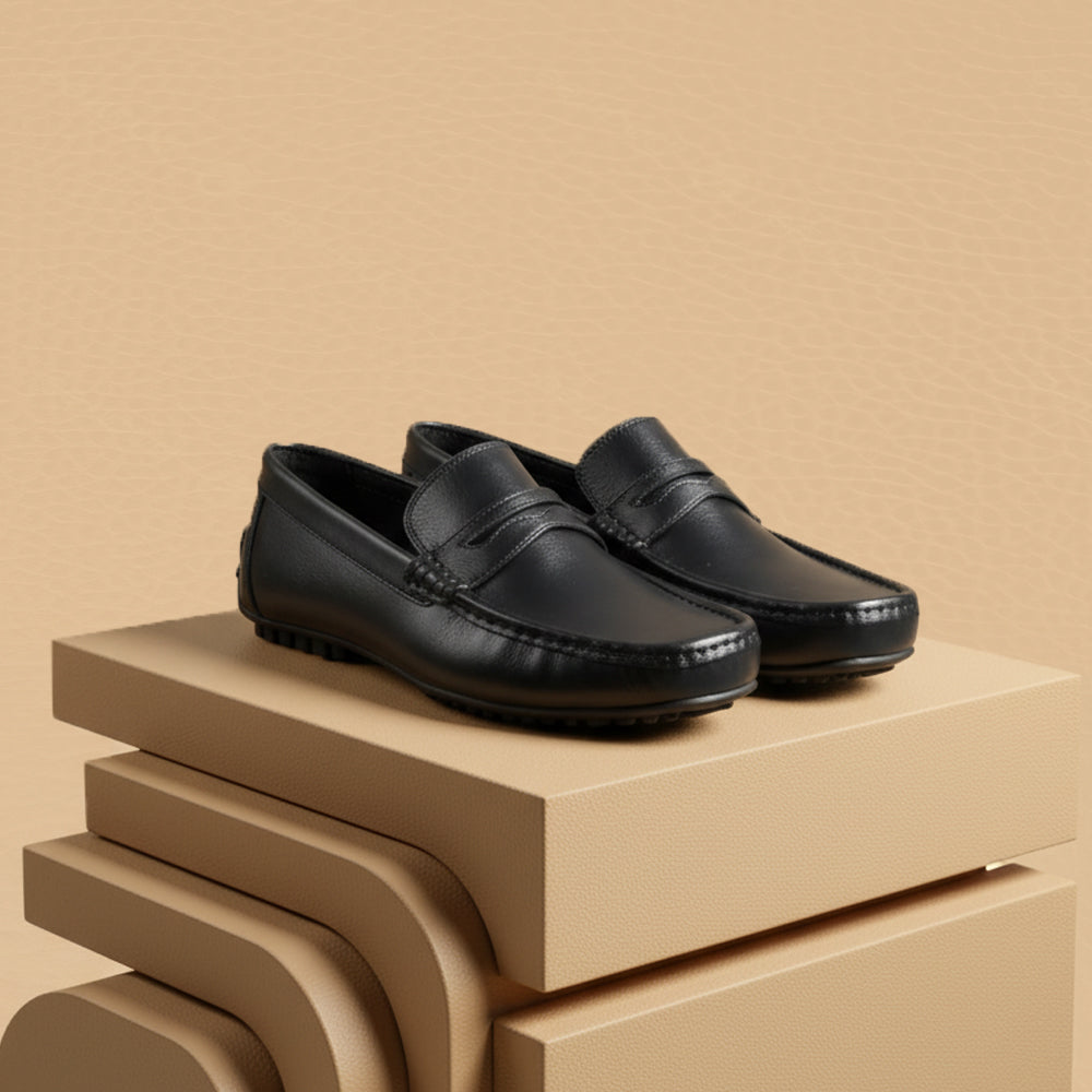 Leather Cherry Loafers-1165