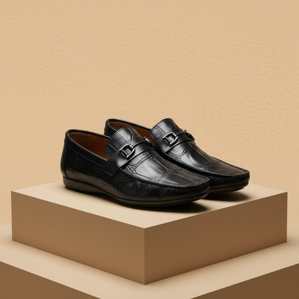 leather Loafers-BLACK-5017