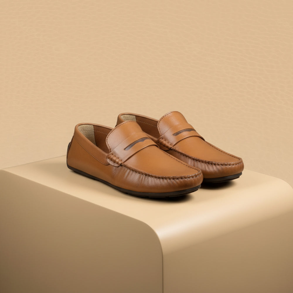 leather Stylish Loafers-5018