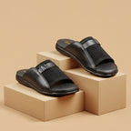 Slipper black with Suede 3006