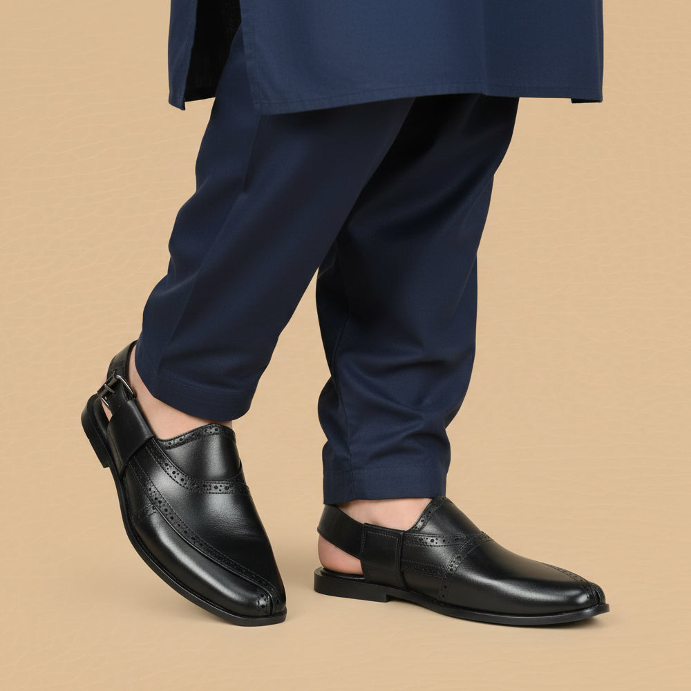 Brogue Peshawari black -1012