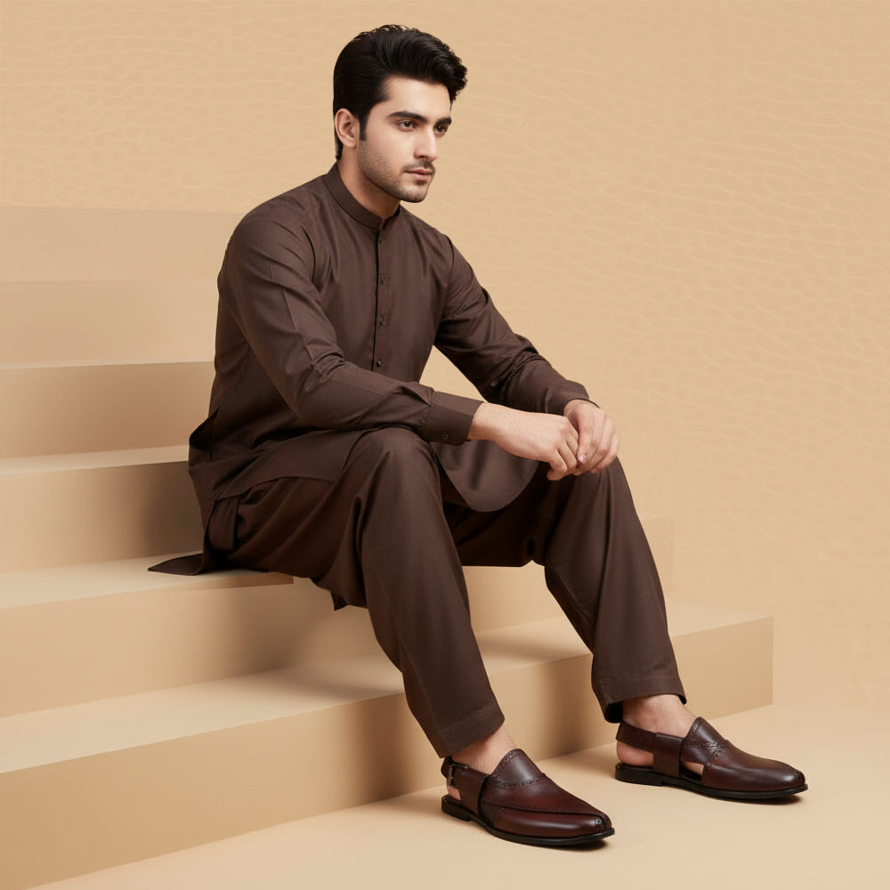 Brogue Peshawari brown-1012