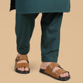 Leather Casual Slipper Tan-3013