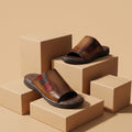 mahroon slipper brown 3012