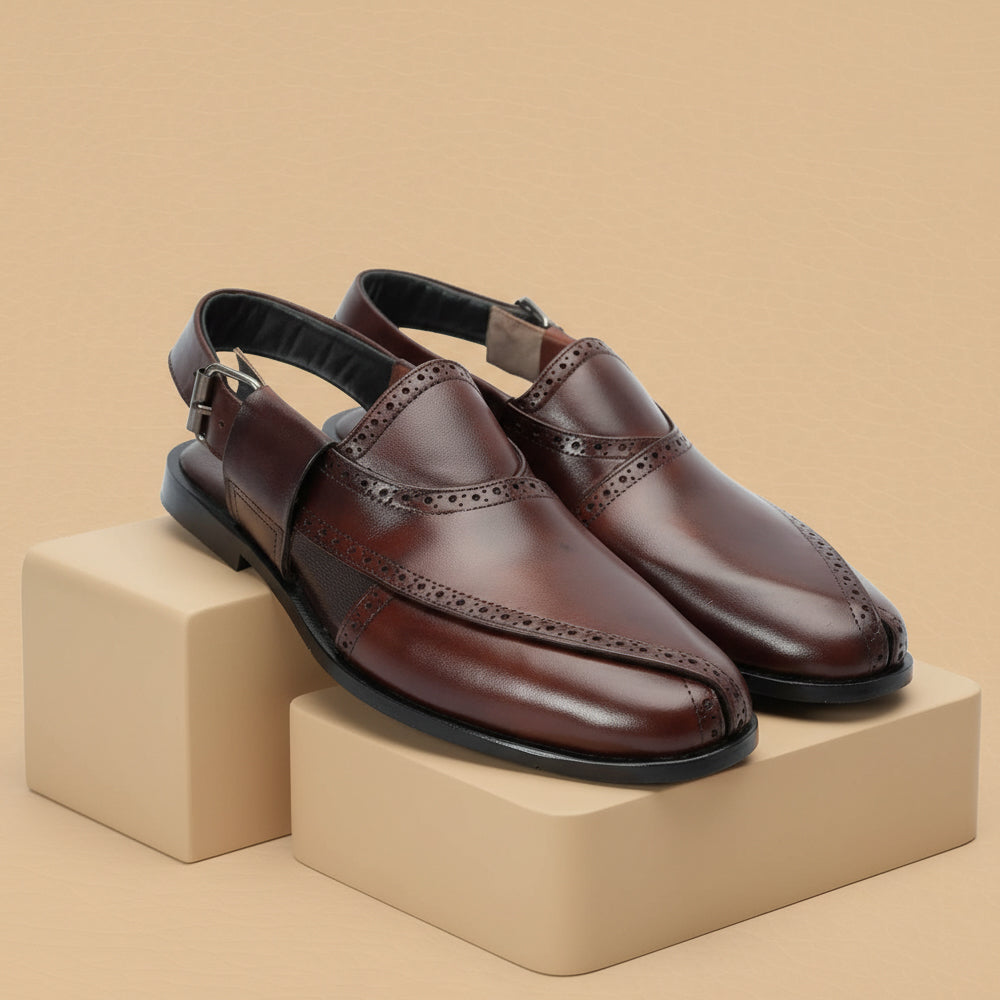 Brogue Peshawari brown-1012