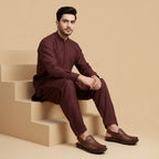 Leather Kolhapuri Sandal Brown-1007