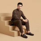Brn Buckle Laofers-5015