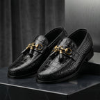 leather tussel black-026