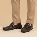 leather Loafers-BROWN-5017