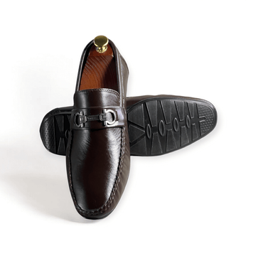 Leather buckle Brown-5014