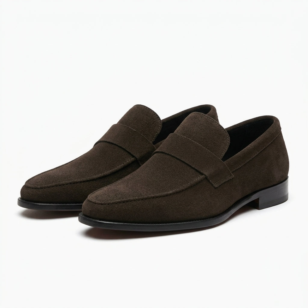Casual suede Leather Brown 012