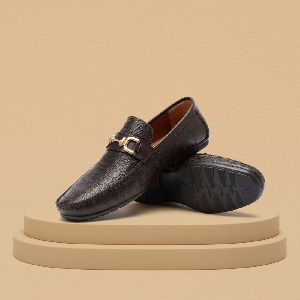 Leather Crocodile Brown-5016