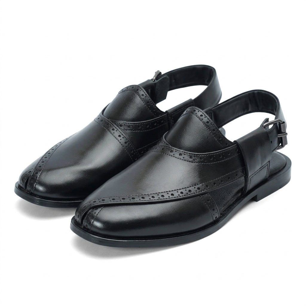Brogue Peshawari black -1012