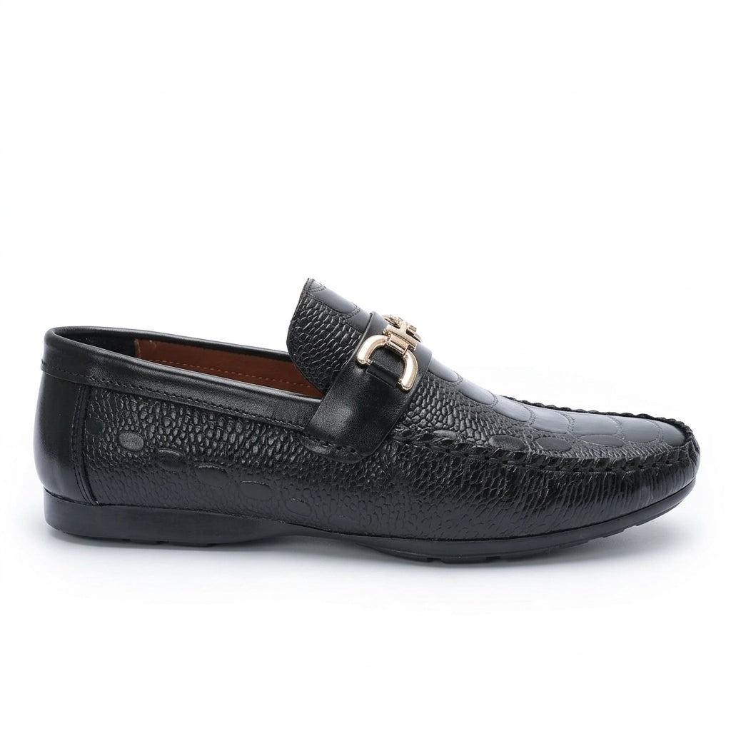Leather Crocodile Black-5016