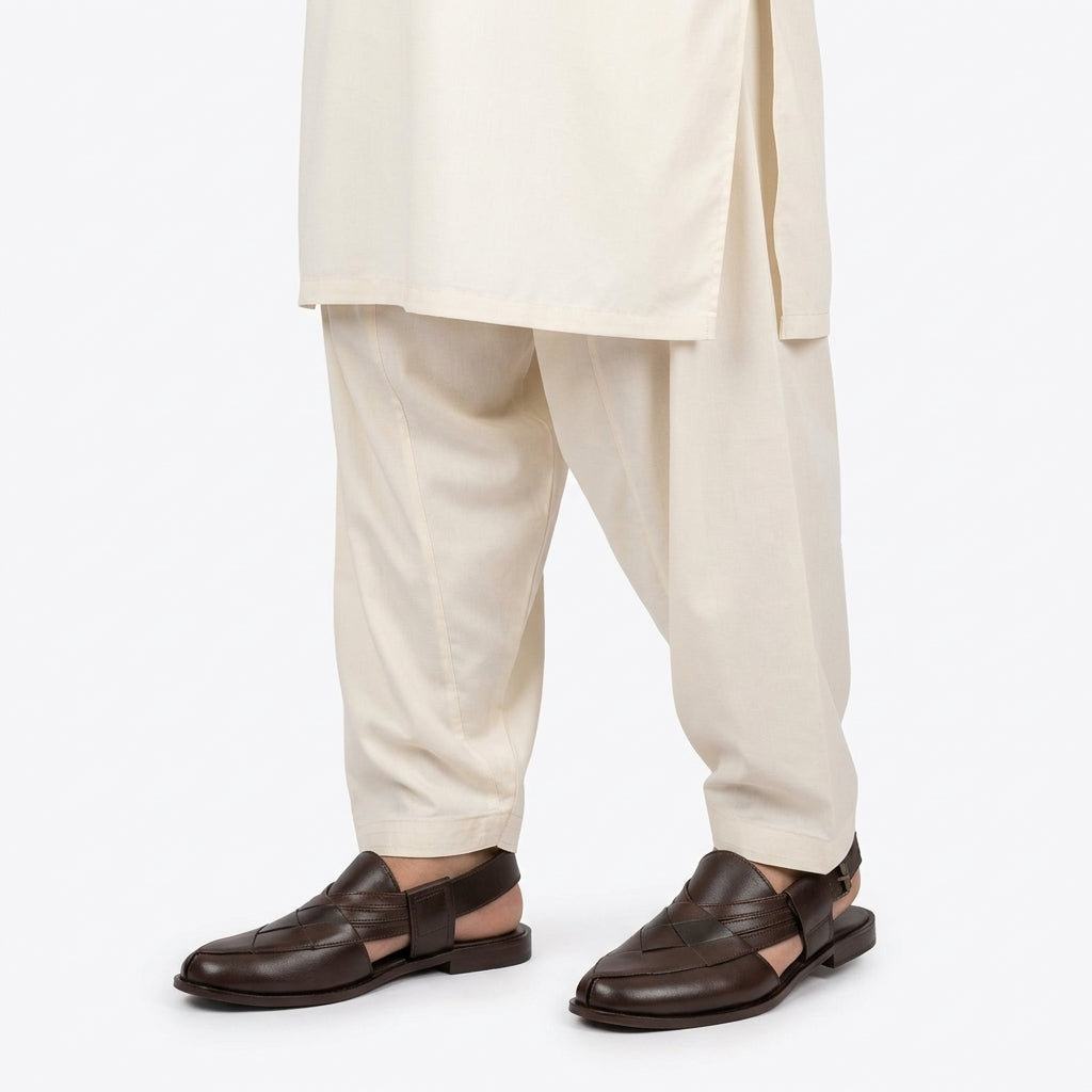Regal Cut Pashwari Brown 1003