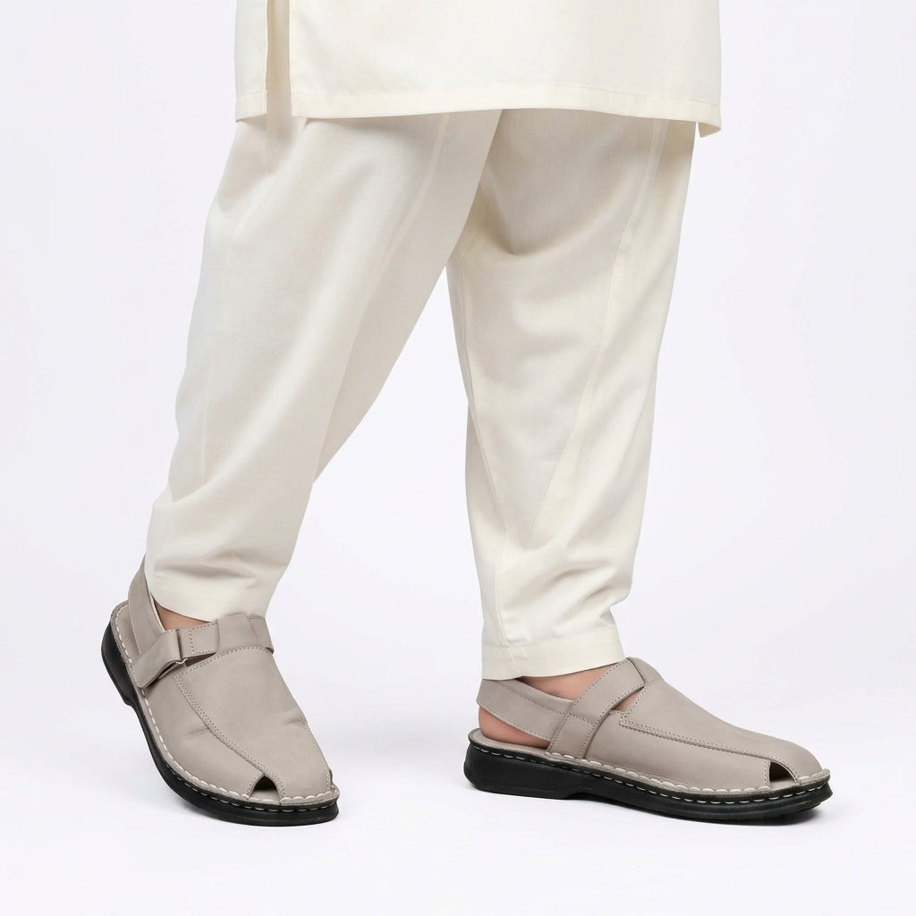 Nubuck Leather Grey 1005