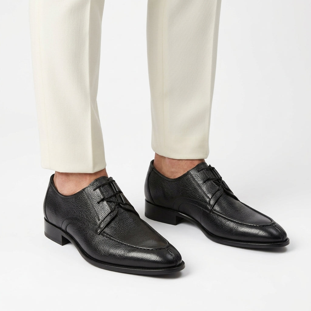 Mild Leather Lace Shoe BLack-008