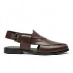 Embosed Peshawari Chappal-BROWN-1009