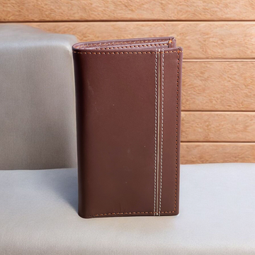 Stylish Purses with line brn-6006