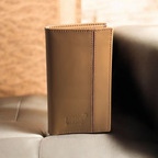 Stylish Purses with line tan-6006
