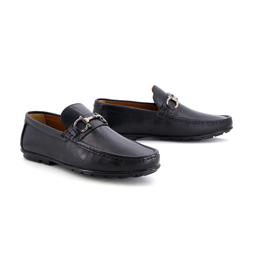 Blk Buckle Laofers-5015
