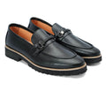 Black buckle 016 - Premium black leather formal shoes with imported rubber sole