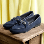 Casual Suede Leather Blue 011