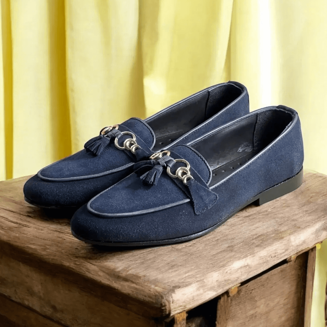 Casual Suede Leather Blue 011