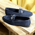 Casual Suede Leather Blue 011