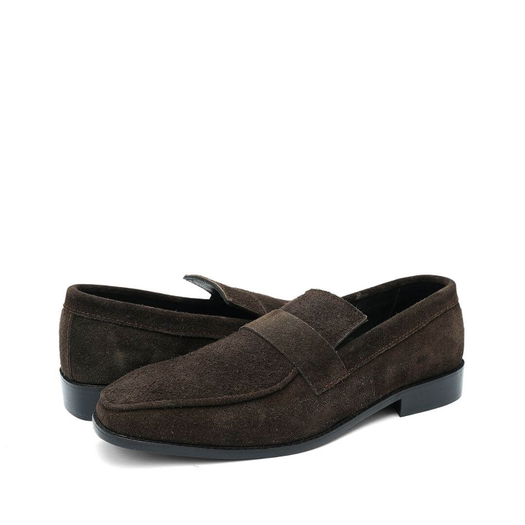 Brown Suede 012 - Italian wax polished finish
