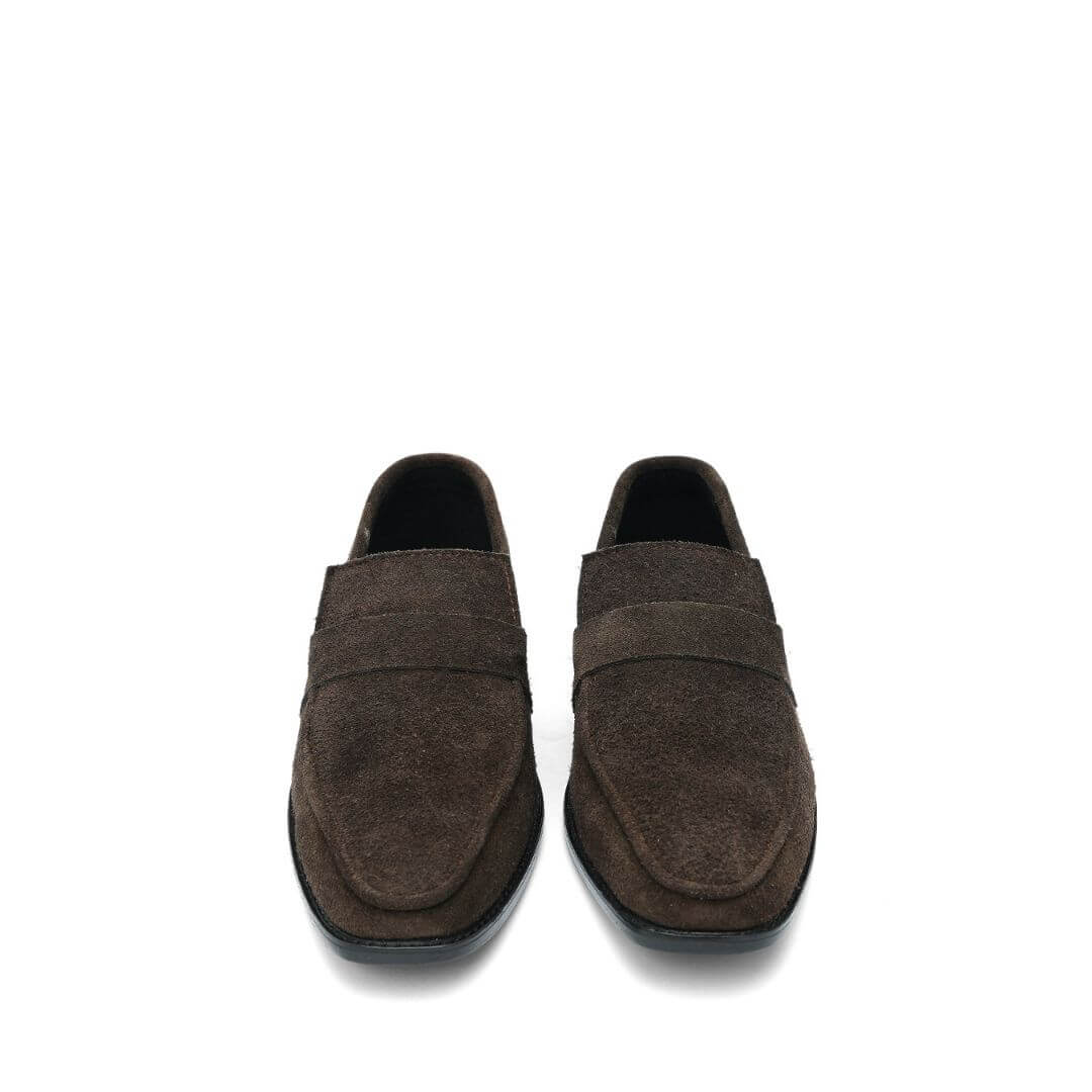 Brown Suede 012 - Premium brown leather suede 