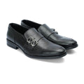 Formal blk-2002 - Black leather moccasins
