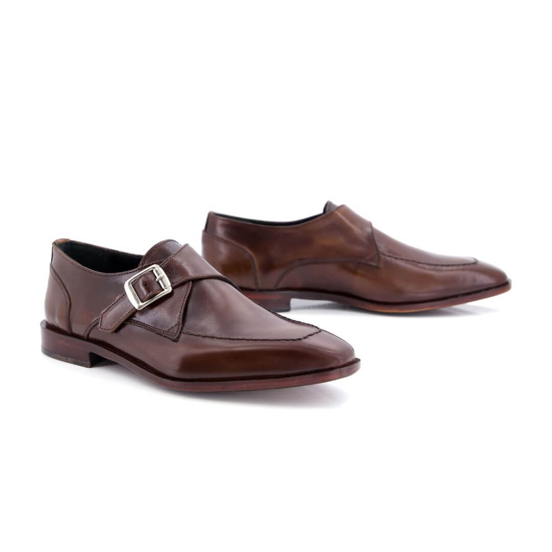 Gavello Monk Strap-004- handcrafted leather sole
