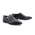 Gavello Monk Strap blk-004 -  handcrafted leather sole