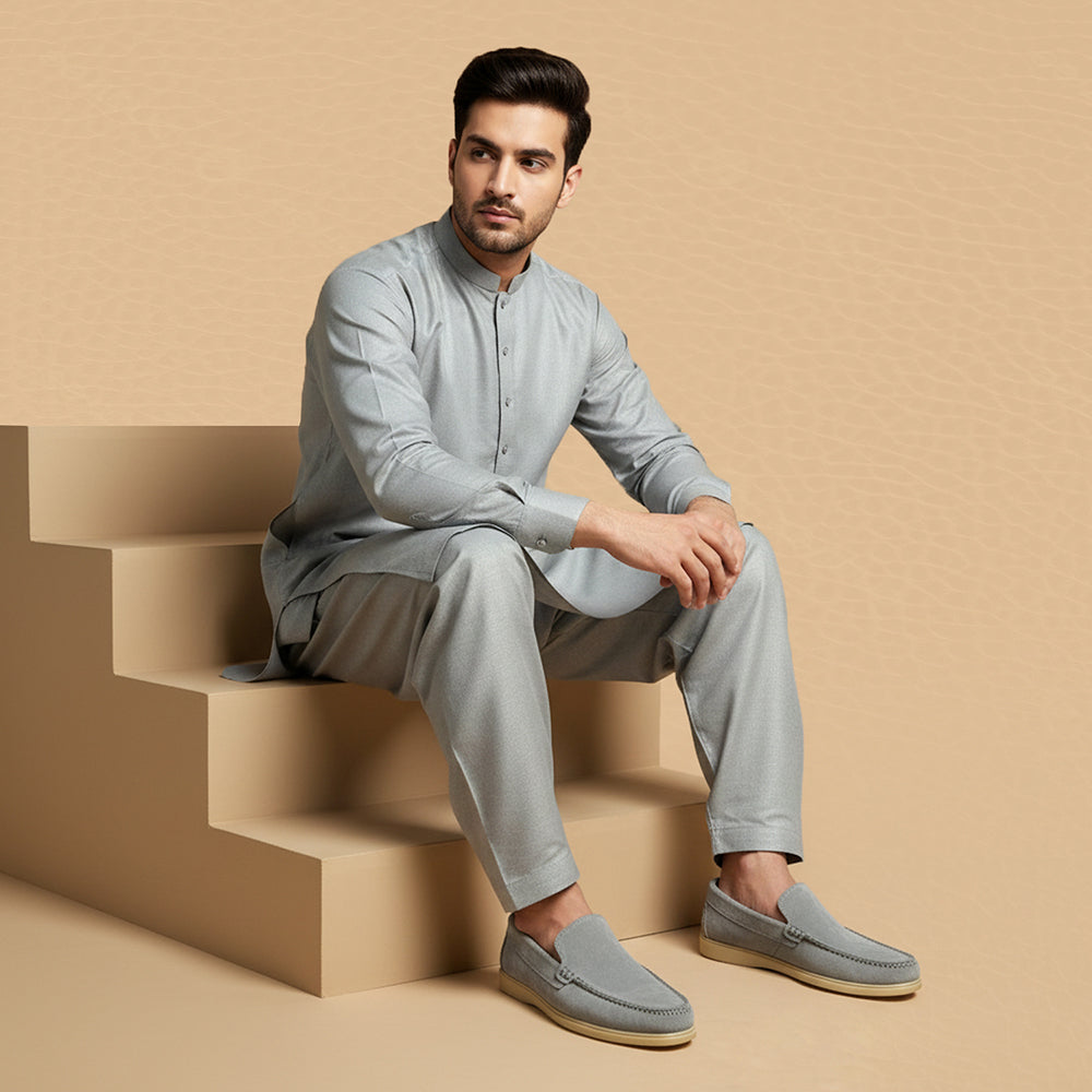 Summer Walk Suede Leather Grey 4002
