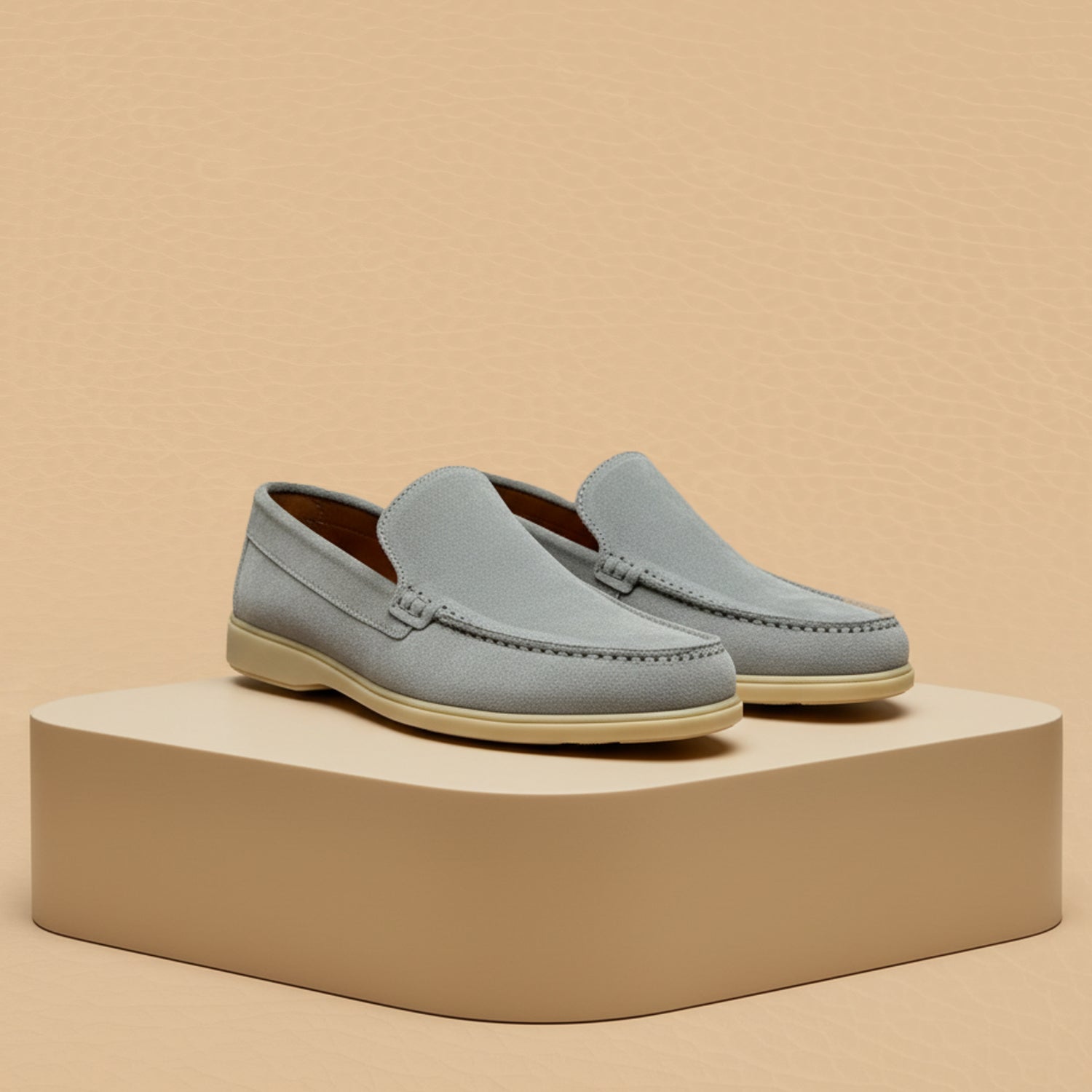Summer Walk Suede Leather Grey 4002