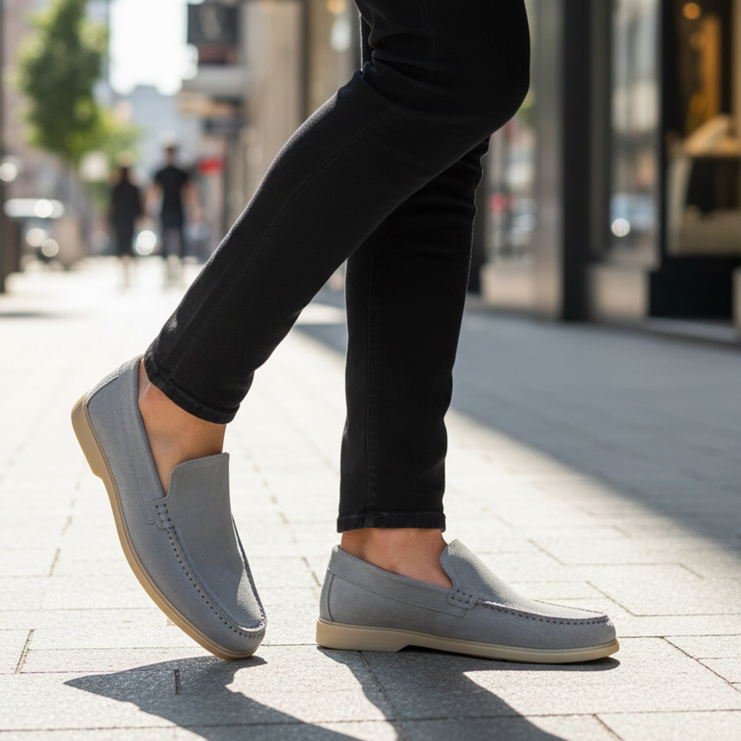 Summer Walk Suede Leather Grey 4002