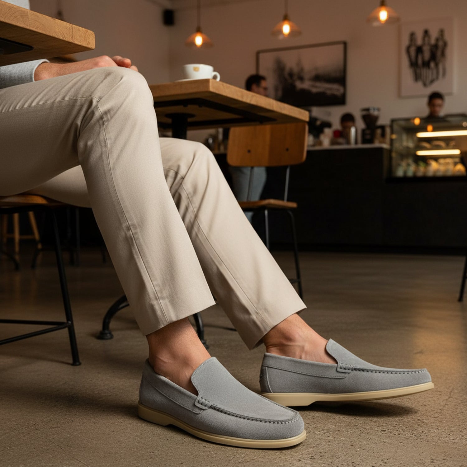 Summer Walk Suede Leather Grey 4002