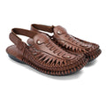 Leather Kolhapuri Sandal Blk-1007 (Tan) by Coarix Leather – premium handmade Kolhapuri sandal