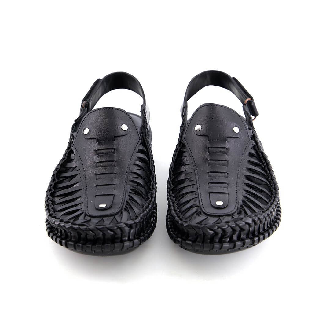Leather Kolhapuri Sandal Blk-1007 by Coarix Leather – designed with meticulous attention to detail, soft inner comfort