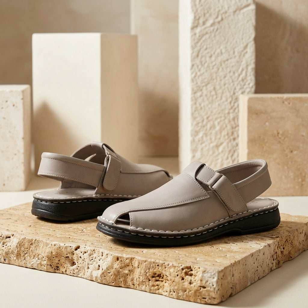 Nubuck Leather Grey 1005